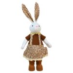 Coelho de Tecido Menina 68cm Marrom - Imagem 2