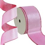 Fita Aramada 6,3cm 9,14m Veludo Dupla Face Rosa - Imagem 2