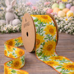 Fita Aramada 6,3cm 9,14m Girassol