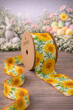 Fita Aramada 6,3cm 9,14m Girassol