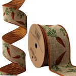 Fita Aramada 6,3cm 9,14m Dupla Face Cenouras - Imagem 2