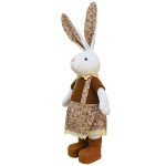 Coelho de Tecido Menina 68cm Marrom - Imagem 5