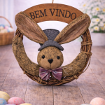 Guirlanda Coelho 29x30cm