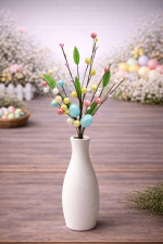 Haste de Ovinhos Perolados Coloridos 36cm