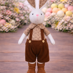 Coelho de Tecido Menino 68cm Marrom