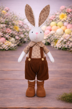 Coelho de Tecido Menino 68cm Marrom