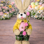 Coelho de Linha 33cm Menino Amarelo