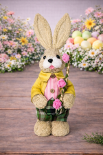 Coelho de Linha 33cm Menino Amarelo