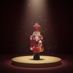 Pingente Soldado de Chumbo Tambor 15cm