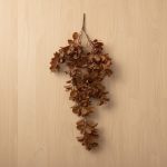 Galho Pendente Mini folhas Marrom 70cm