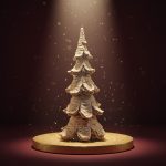 Árvore Natalina em Resina 43cm Nevada - Imagem 2