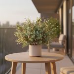 Spray Eucalipto Glitter Pérola Branca 60cm - Imagem 2