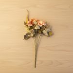 Bouquet de Rosas com Hortencia 30cm Rosa