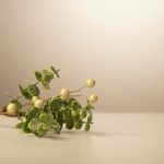 Spray Eucalipto Glitter Pérola Branca 60cm - Imagem 3