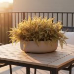 Galho Folhas Verde Queimado 60cm - Imagem 2