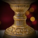 Árvore em Resina Dourada 38cm - Imagem 4