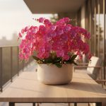 Orquídea 6 Flores 75cm Pink - Imagem 2