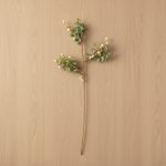 Spray Eucalipto Glitter Pérola Branca 60cm