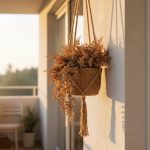 Galho Pendente Tipo Samambaia Marrom 70cm - Imagem 2