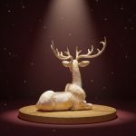 Rena Dourada 54cm - Imagem 3