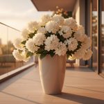 Hortência Grande com 5 Hastes 180Fls Branco - Imagem 2