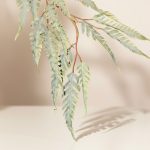 Galho Folhas Verde Queimado 60cm - Imagem 3