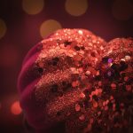 Pião Aveludado Vermelho Caixa c/3 17cm - Imagem 2