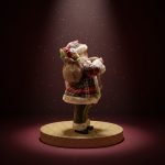 Papai Noel Colecionável Marrom 38cm - Imagem 2