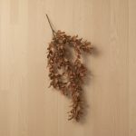 Galho Pendente Mini Folha Marrom Claro 70cm