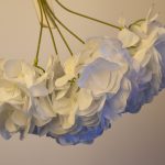 Hortência Grande com 5 Hastes 180Fls Branco - Imagem 3