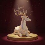 Rena Dourada 54cm - Imagem 2