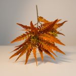 Haste Folhas Laranja 90cm - Imagem 3