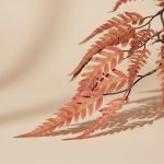 Galho Folhas Laranja 60cm - Imagem 3