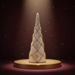 Árvore Cônica Dourada 57cm