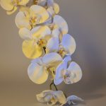 Orquídea em Silicone Grande 98cm Branca - Imagem 3