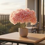 Hortência Grande com 5 Hastes 180Fls Rosa - Imagem 2