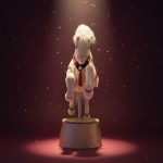 Cavalo Branco e Vermelho 66cm - Imagem 2