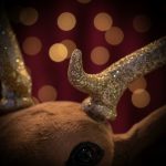 Busto de Rena Dourado 73cm - Imagem 4